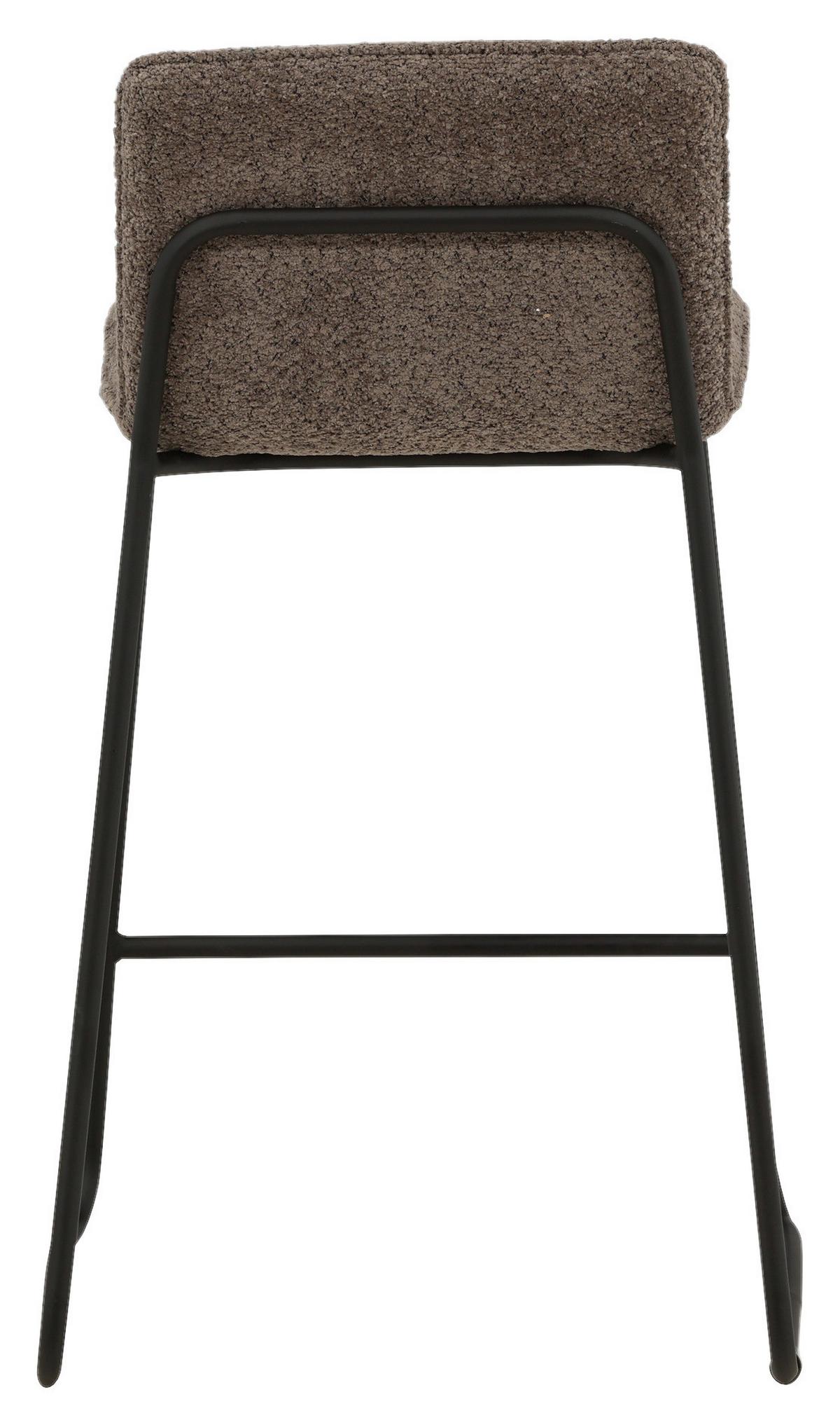 Barhocker-set Bisbee - Dunkelgrau/Schwarz, Design, Kunststoff/Textil (41/84/50cm) - Livetastic