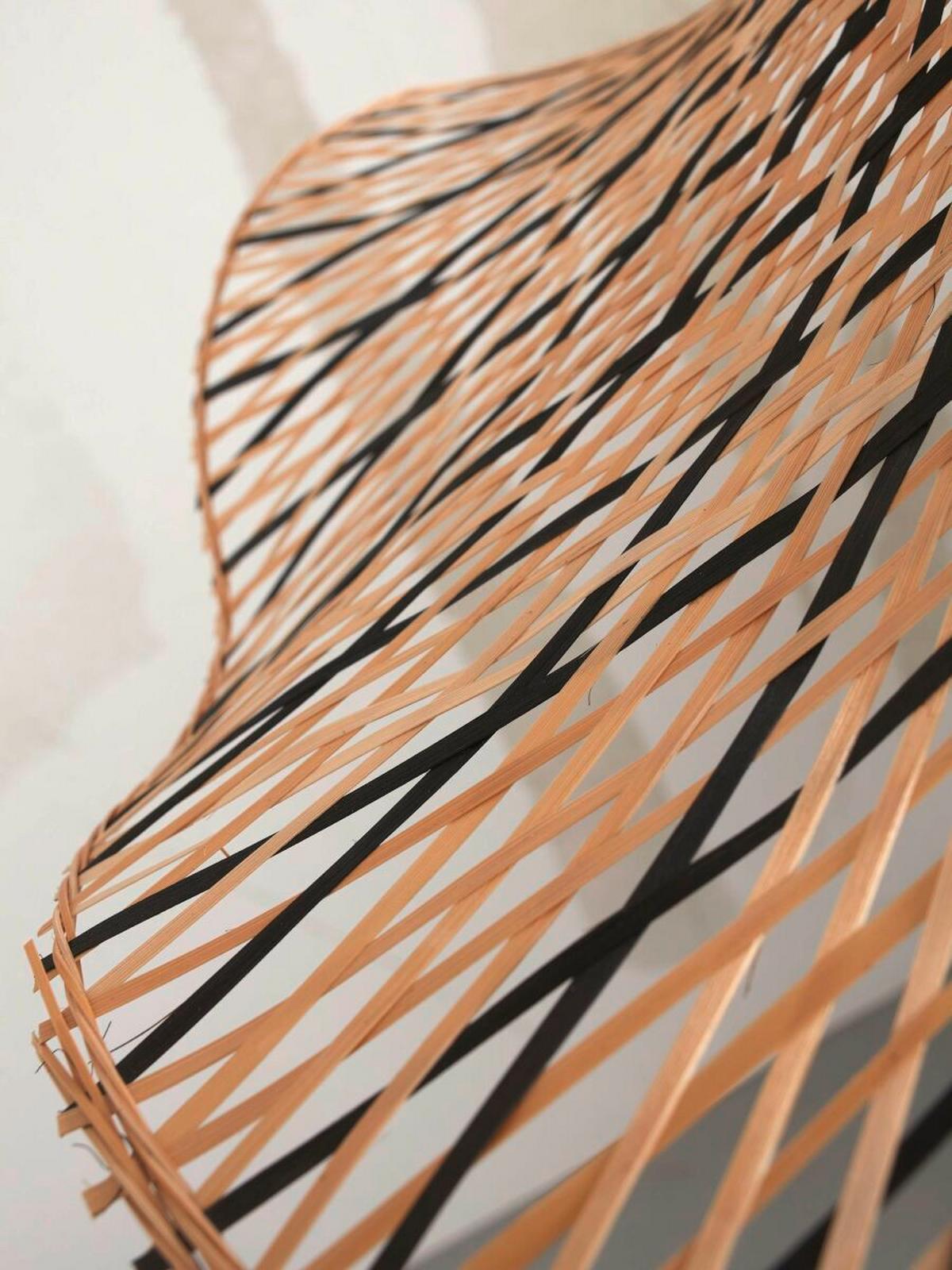 Hängeleuchte Ibiza/h65/bn - Schwarz/Naturfarben, Trend (50/50/15cm) - Good & Mojo