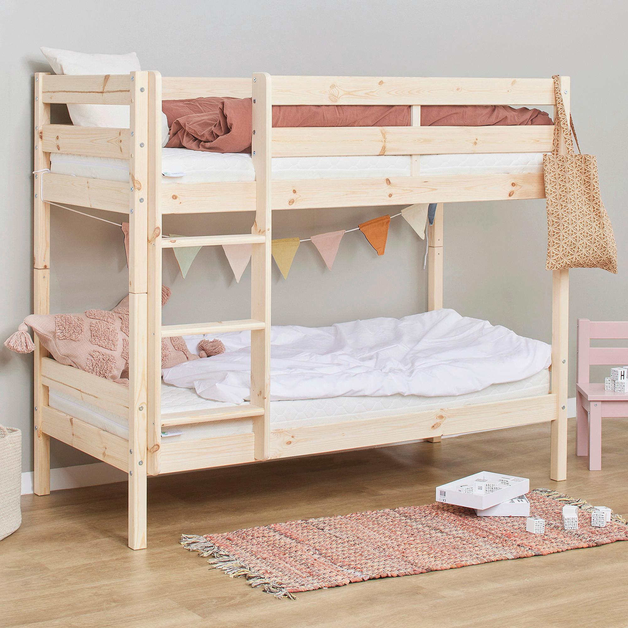 Etagenbett Eco Comfort Kiefer Natur, Lf: 70x160 cm - Naturfarben, MODERN, Holz (70/160cm) - MID.YOU