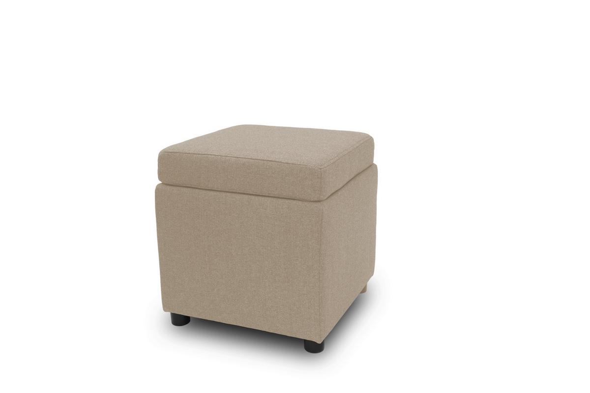 Sitzbox Looks IIi - Beige/Schwarz, Design, Textil (45/47/45cm) - LOOKS by W.Joop