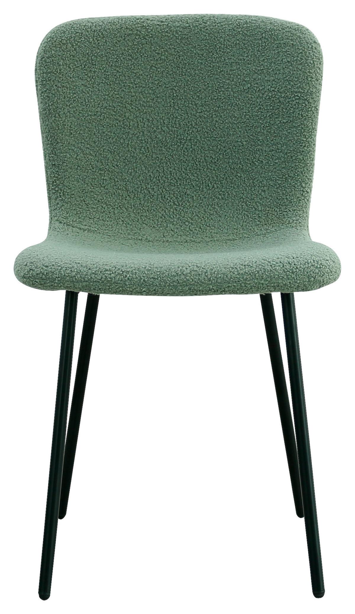 ŽIDLE TEDDY - černá/mátově zelená, Design, kov/textil (44/79/51cm) - Mömax