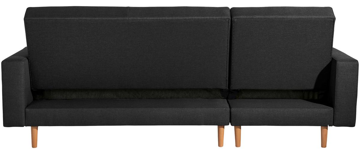 Eckschlafsofa Just Cool - Erlefarben/Schwarz, Design, Textil (230/93/152cm) - Max Winzer