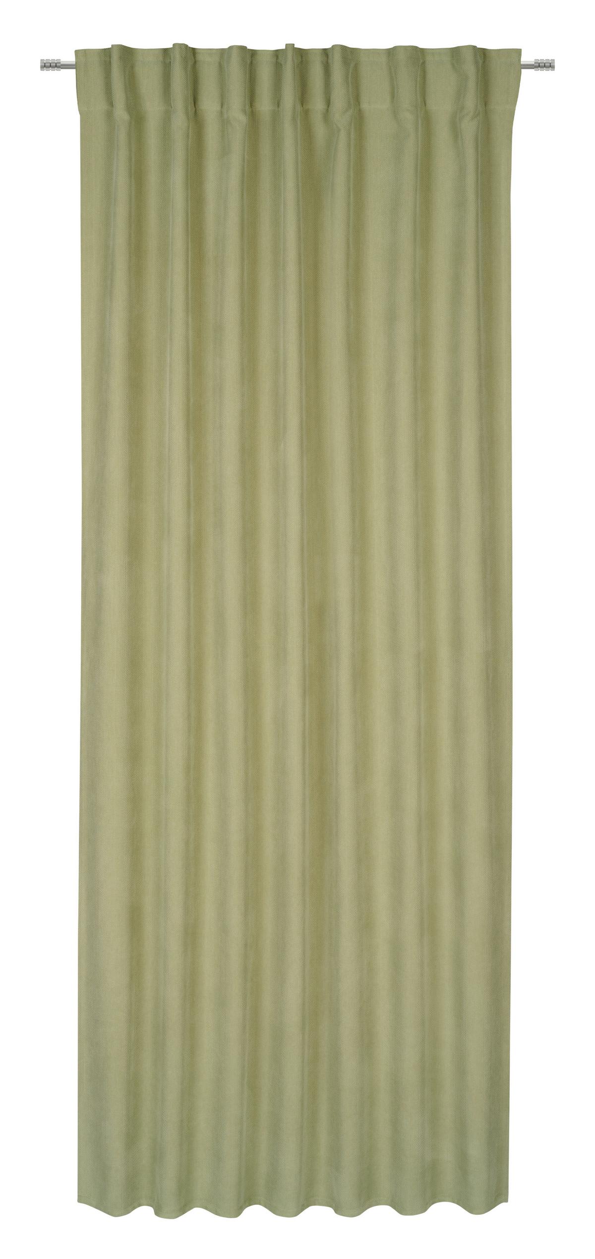 Hotový závěs Linus, 140/255cm, zelená - zelená, Design, textil (140/255cm) - Premium Living