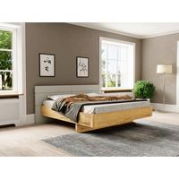 Bett Loom Naturfarben 200x200cm - Beige/Naturfarben, MODERN, Holz/Textil (200/200cm) - MID.YOU