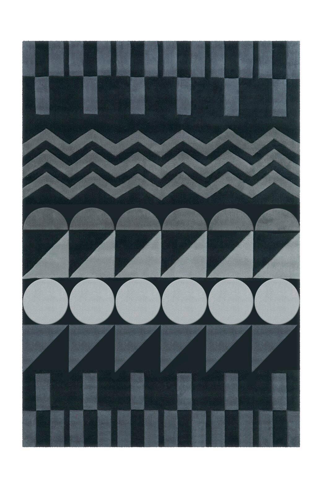 Flachwebteppich Anthrazit Spirit 70x140 cm - Anthrazit, Basics, Textil (70/140cm) - Kayoom