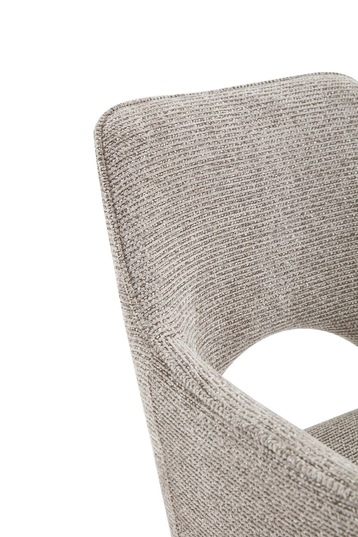 Armlehnstuhl Puro Schwarz/Khaki B: 60 cm - Khaki/Schwarz, MODERN, Textil/Metall (60/89/67cm) - Livetastic