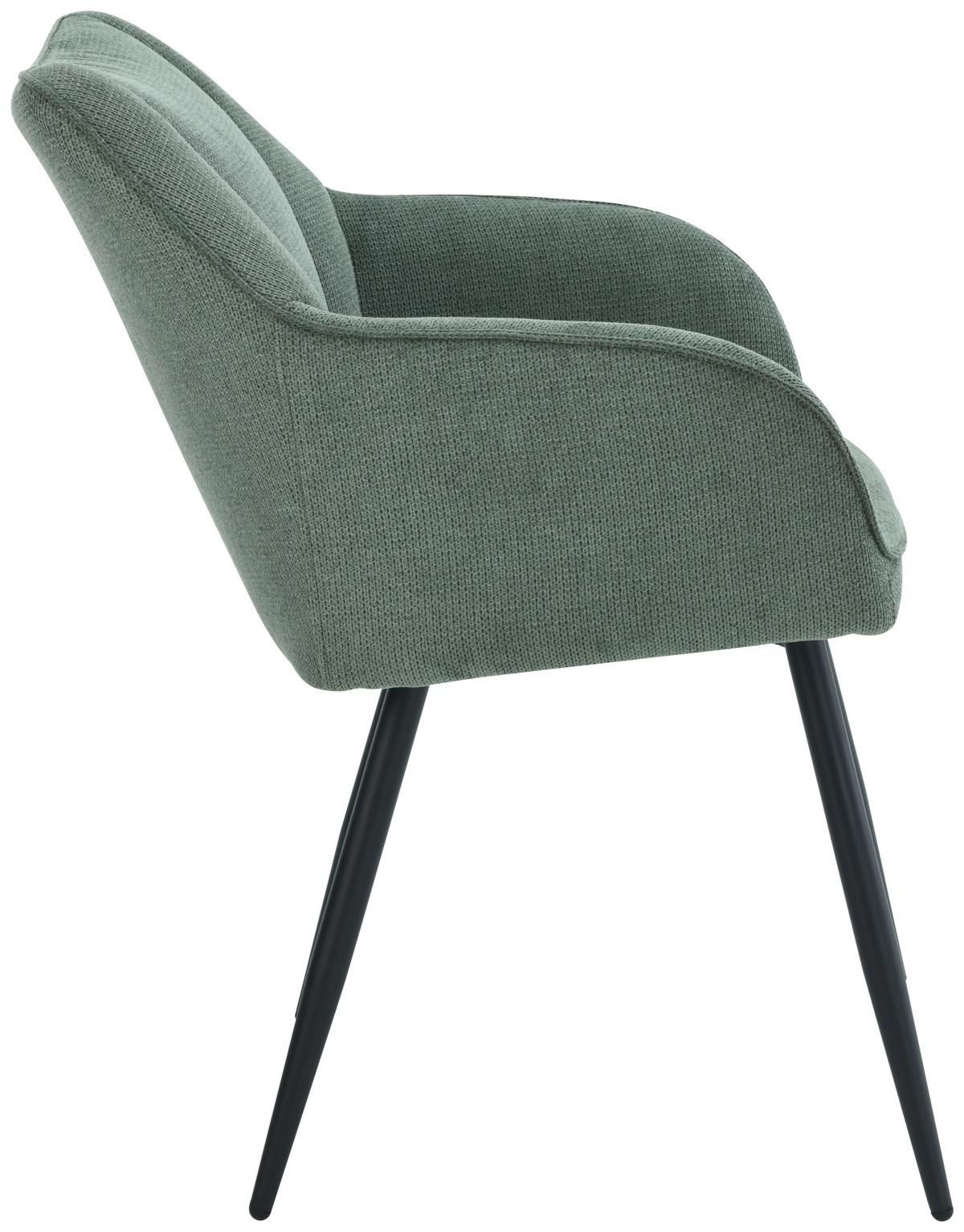 Karosszék Caro 2 Giga S - fekete/zöld, Konventionell, textil/fa (55/83/61cm) - Nedis SmartLife