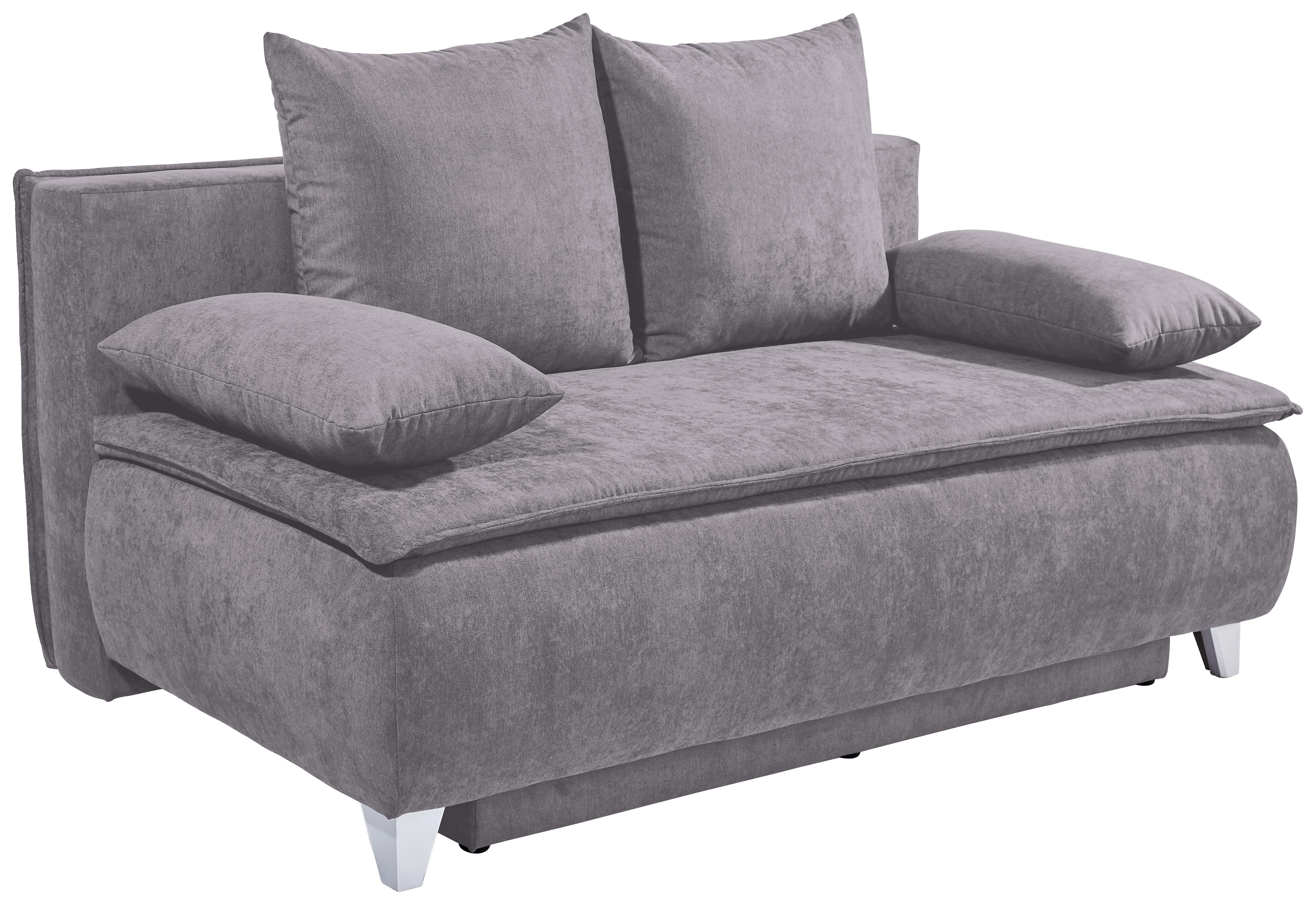 Boxspringsofa Marlene B: 208cm - Hellgrau, MODERN, Holz/Textil (208/100/106cm) - Luca Bessoni