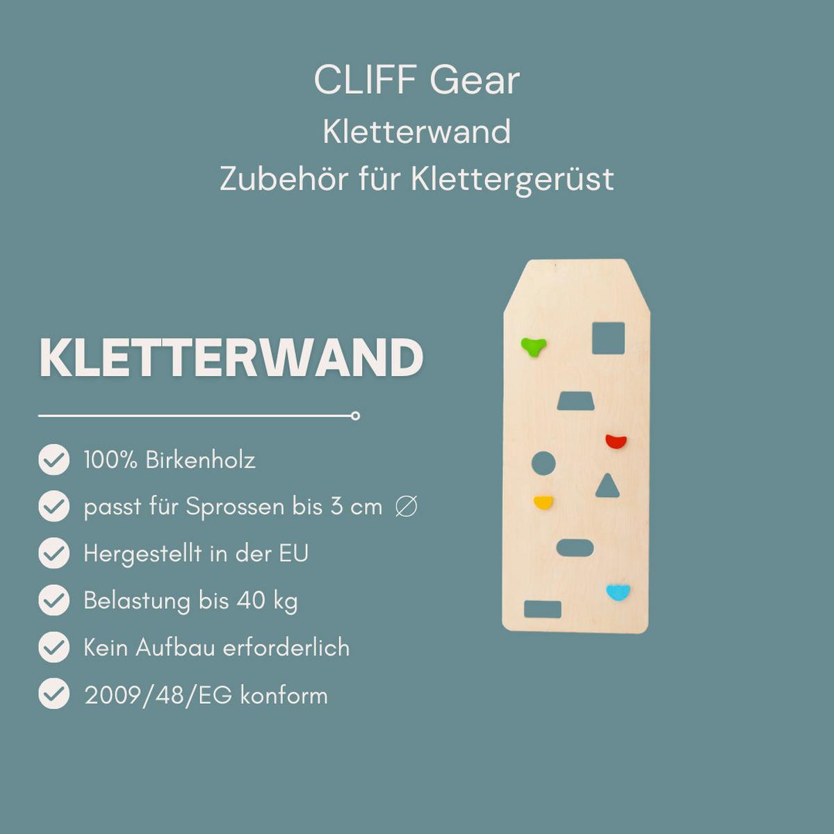 Kletterwand natur 50x150 cm - Birkefarben, Basics, Holz (50/150cm)