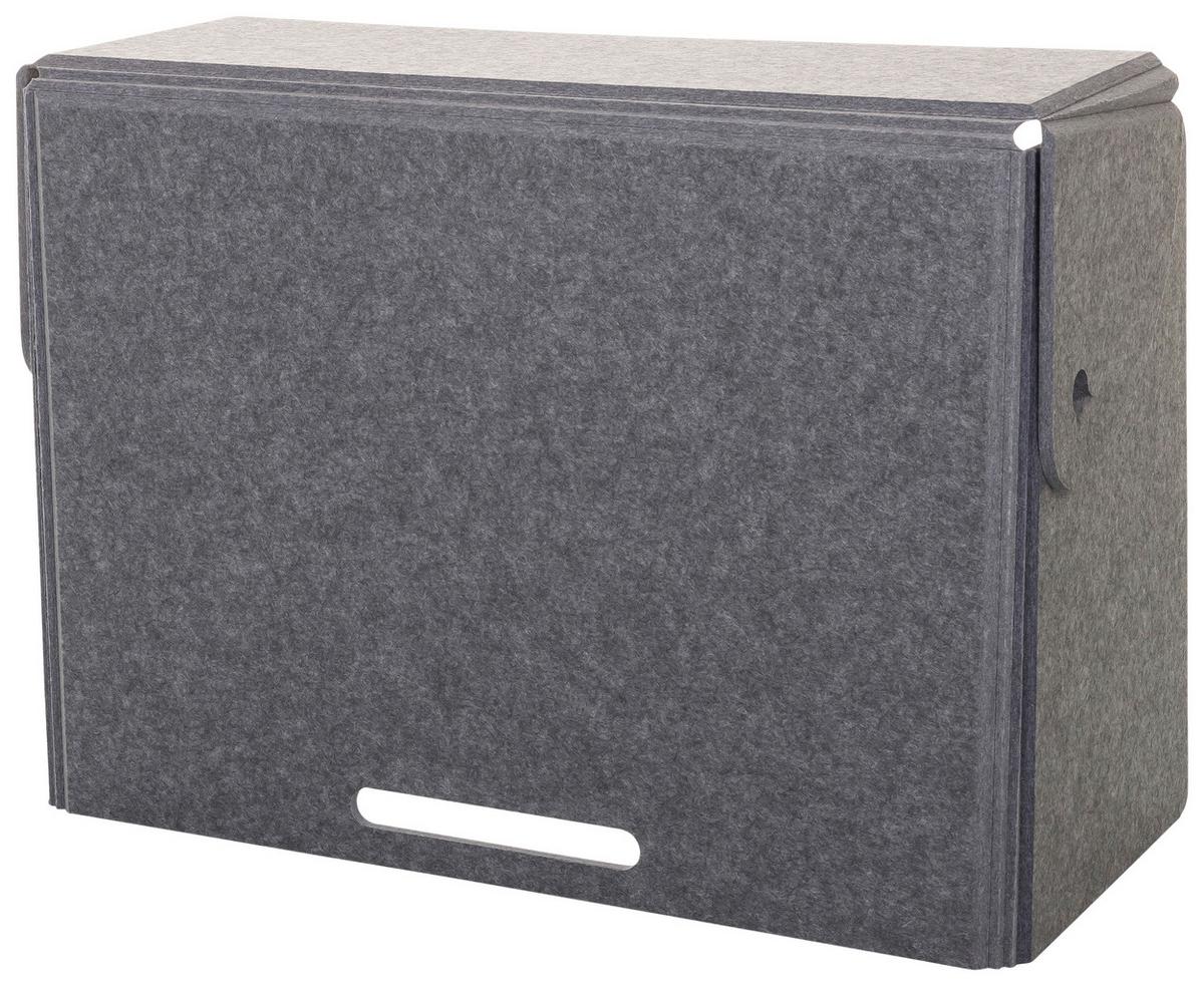 Trennwand Flexmiut Fold - Grau, Basics, Kunststoff/Textil (84/58/40cm) - MID.YOU