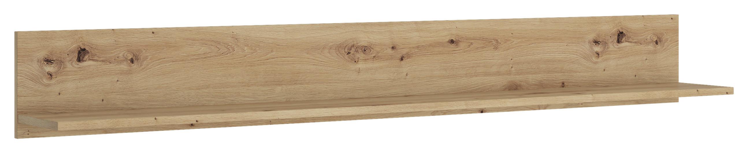 Wandregal Luci Weiß Eiche Artisan B: 160 cm - Eiche Artisan, Trend, Holzwerkstoff (160/20/20cm) - MID.YOU