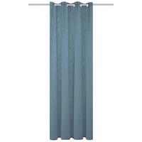 Ösenvorhang Softy - Blau, Basics, Textil (140/245cm)