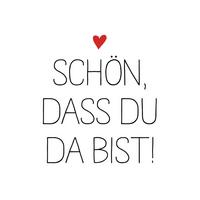 Serviette Du Bist Da - Multicolor, Basics, Papier (33/33cm) - PPD