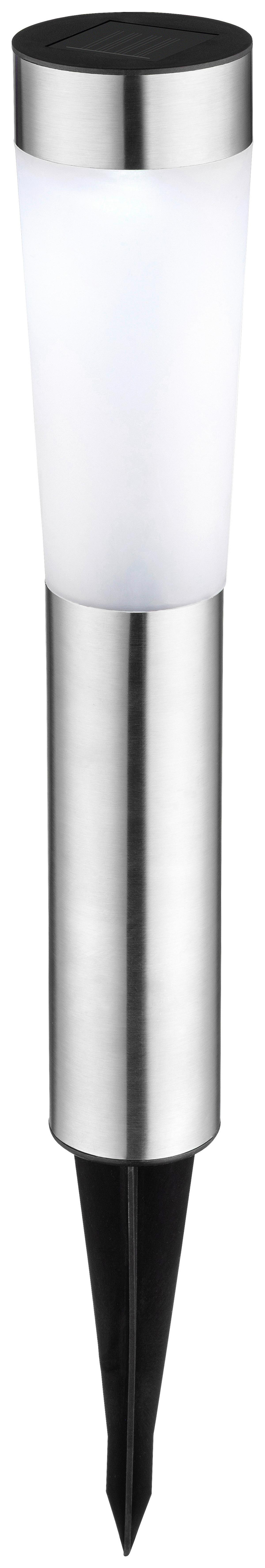 SOLÁRNE SVIETIDLO ACTION - čierna/farba ušľachtilej ocele, Romantik / Landhaus, kov/plast (7,5/55,5cm) - Mömax