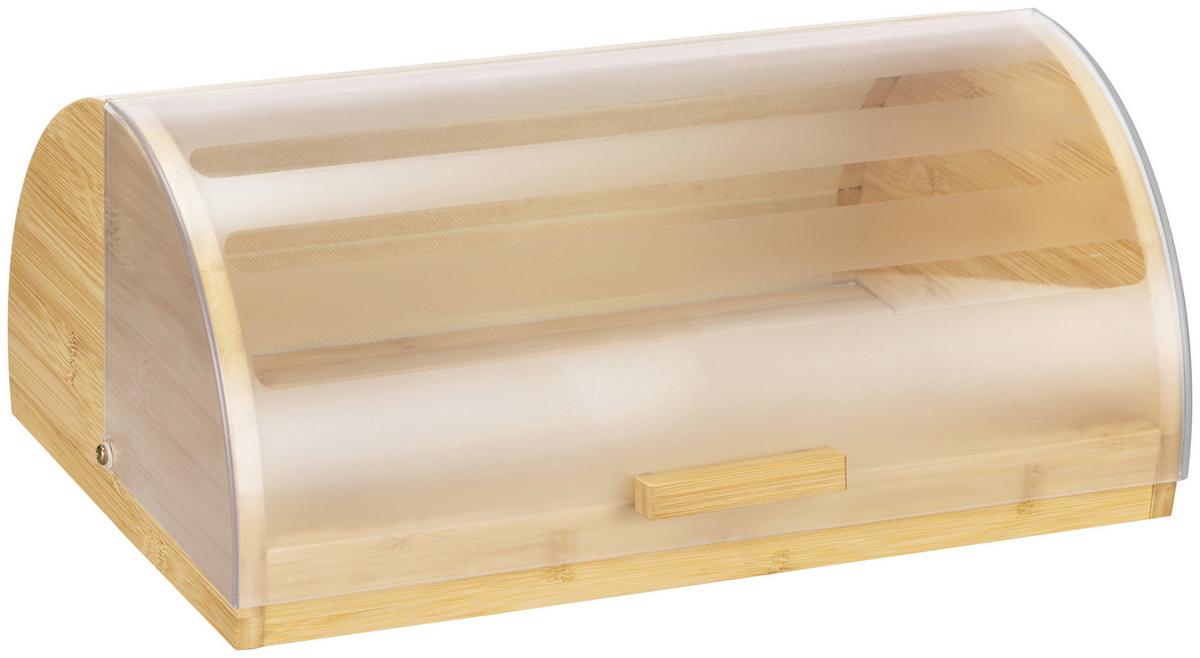 Brotkasten Didi - Transparent/Naturfarben, KONVENTIONELL, Holz/Kunststoff (38/27/16cm) - James Wood