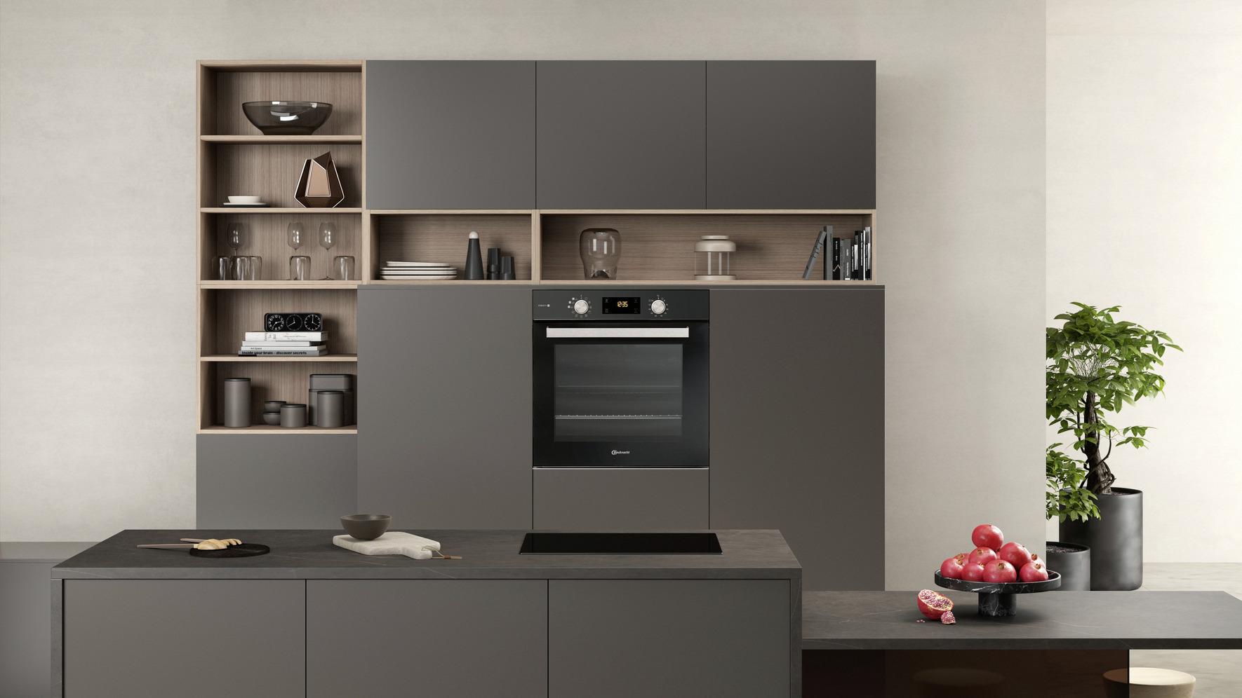 Einbau-backofen Bak5s B: 59,5 Cm Schwarz Mit Timer - Schwarz, Basics (59,5/59,5/55,1cm) - Bauknecht