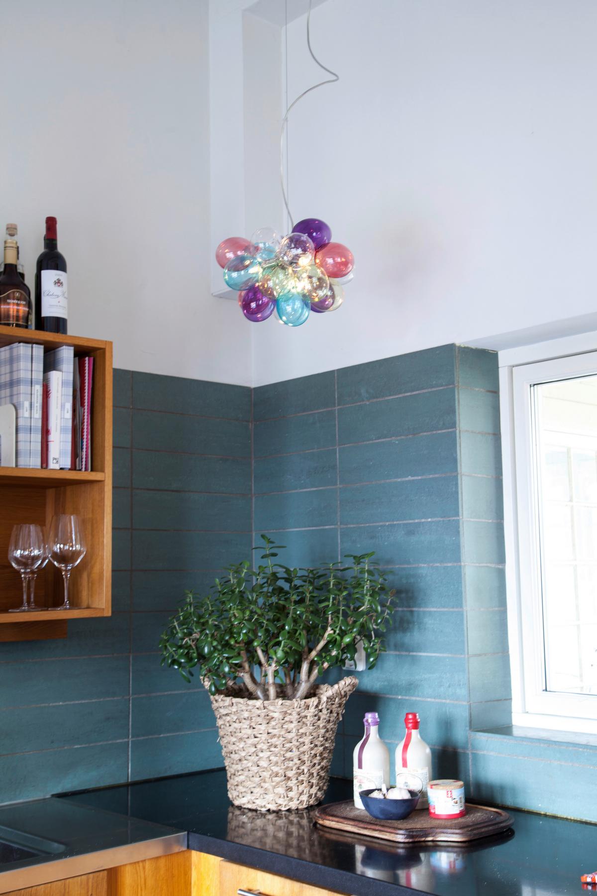 Hängeleuchte 4200640-7000 Gross Ø30 - Türkis/Transparent, Design, Glas (30/28cm) - By Rydéns