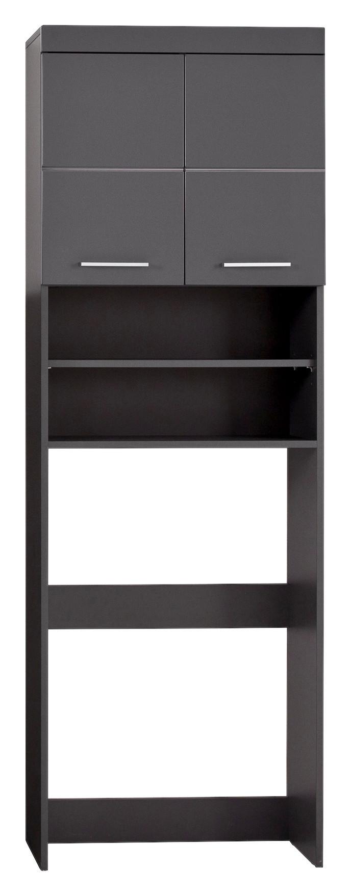 Waschmaschinenschrank Amanda B: 63 cm Grau - Grau, MODERN, Holzwerkstoff (63/187/24cm) - MID.YOU