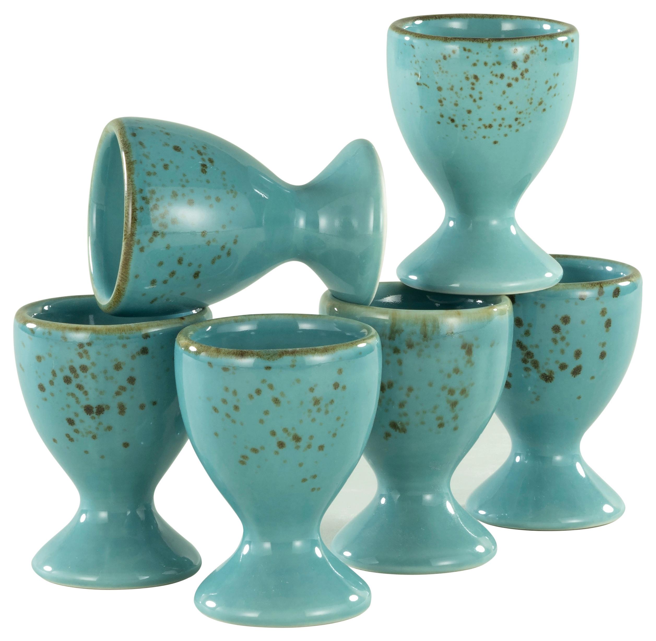 Eierbecherset 33024 Nature Collection - Türkis, Trend, Keramik (5,5cm) - Creatable