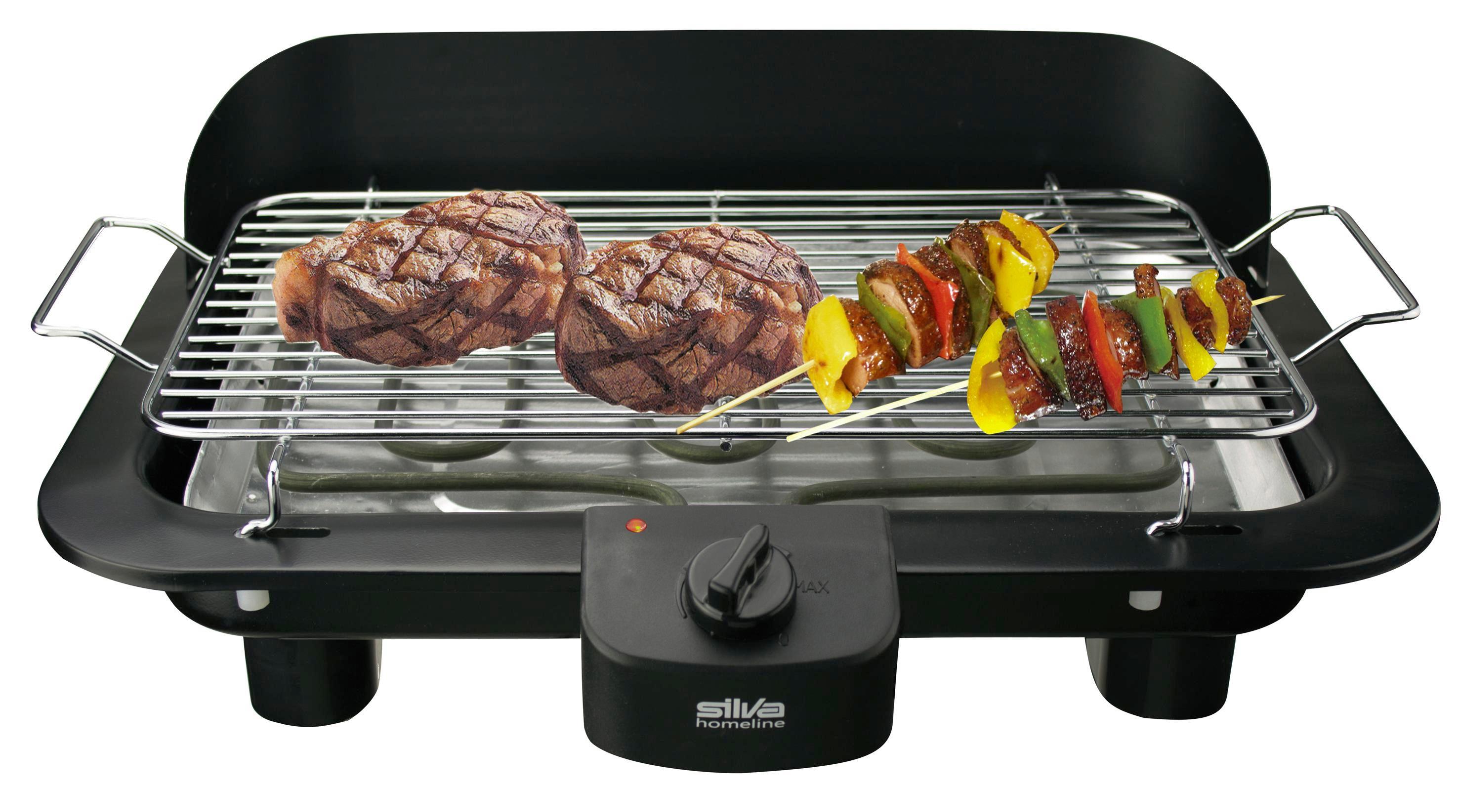 Tischgrill Bq153t - Schwarz, KONVENTIONELL, Kunststoff/Metall (44.5/11/31.5cm) - Silva Schneider