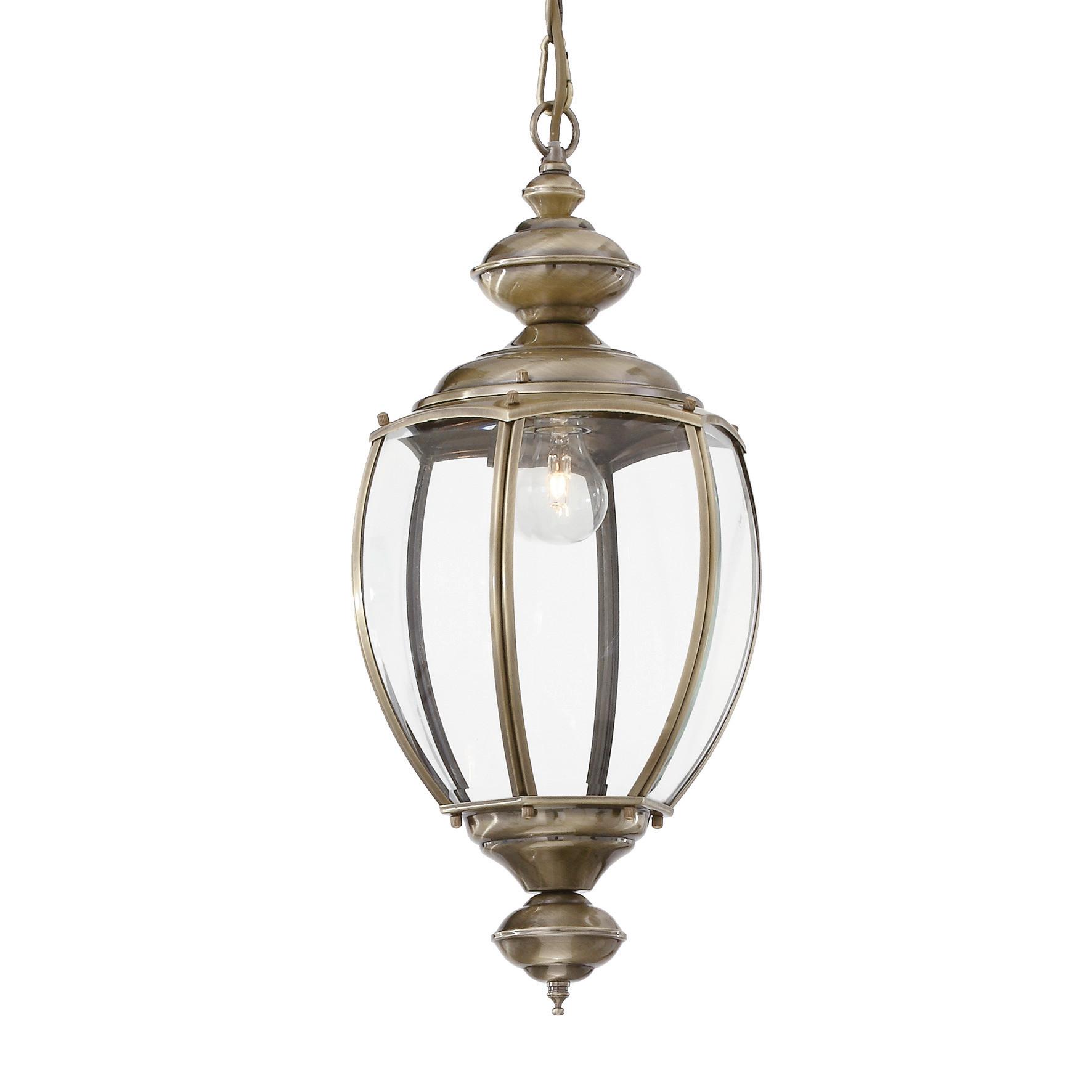 Hängeleuchte Brunito Braun D: 25 Cm - Braun, KONVENTIONELL, Glas/Metall (25/78/162cm) - Ideal Lux