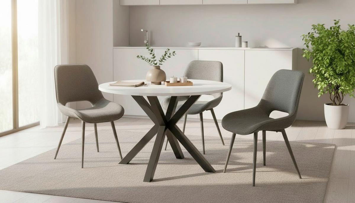 Stuhl Vero Grau B: 50 cm - Grau, MODERN, Textil/Metall (50/86/62cm) - Livetastic