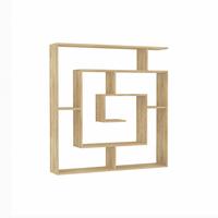 Bücherwand Labirent Eichefarben B: 125 Cm - Eichefarben, Design, Holzwerkstoff (125/129/22cm) - Livetastic