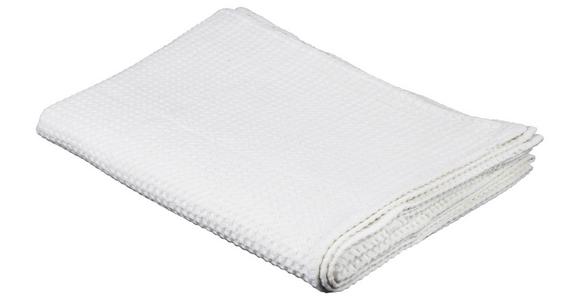 Kuscheldecke Christina - Creme, MODERN, Textil (145/200cm) - Luca Bessoni