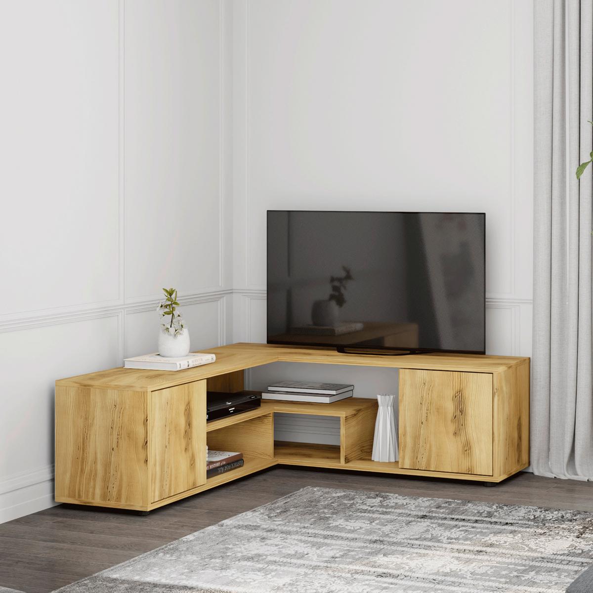 Lowboard Rosa Nussbaumfarben B: 125 Cm - Nussbaumfarben, Design, Holzwerkstoff (125/40/120cm) - Livetastic