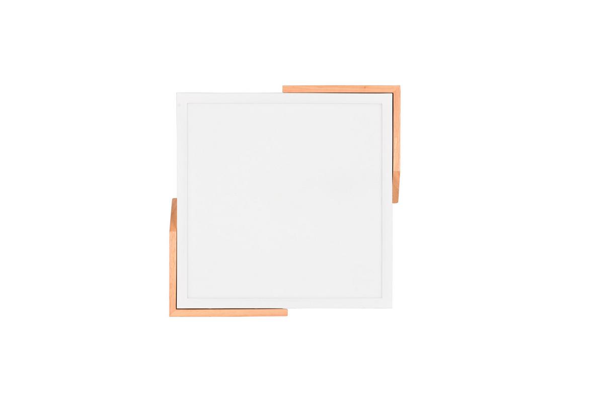 LED-Deckenleuchte R67191131  Meta - Weiß, Natur, Holz/Kunststoff (31,5/31,5/3,5cm)