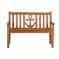 Gartenbank Teakholz 2-Sitzer Woodie - Teakfarben, Basics, Holz (120/89/60cm) - Gardenson