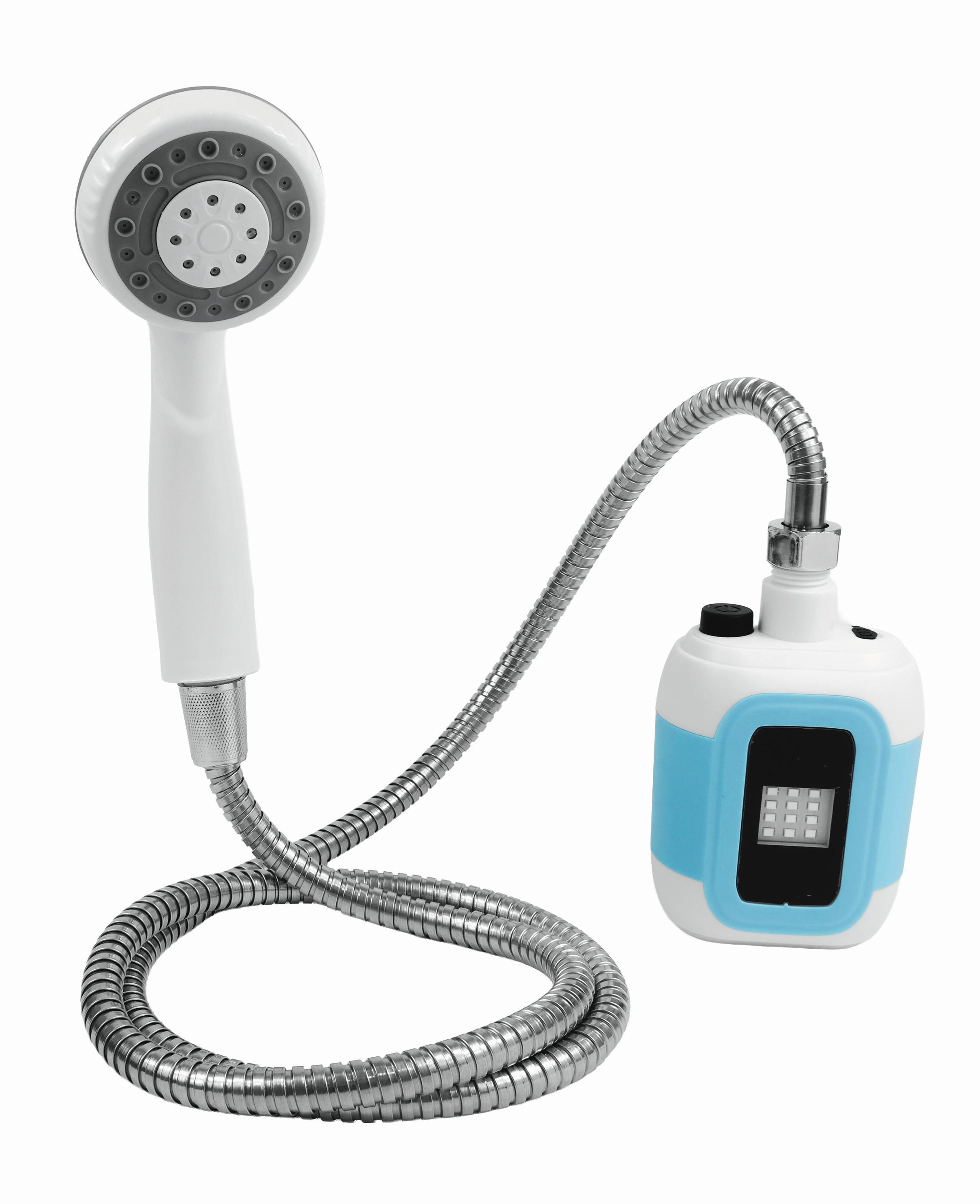 Gartendusche 19600 Easymaxx Akku-Dusch- & B - Blau/Weiß, Basics, Kunststoff/Metall (18/9/5,7cm) - EASYMAXX