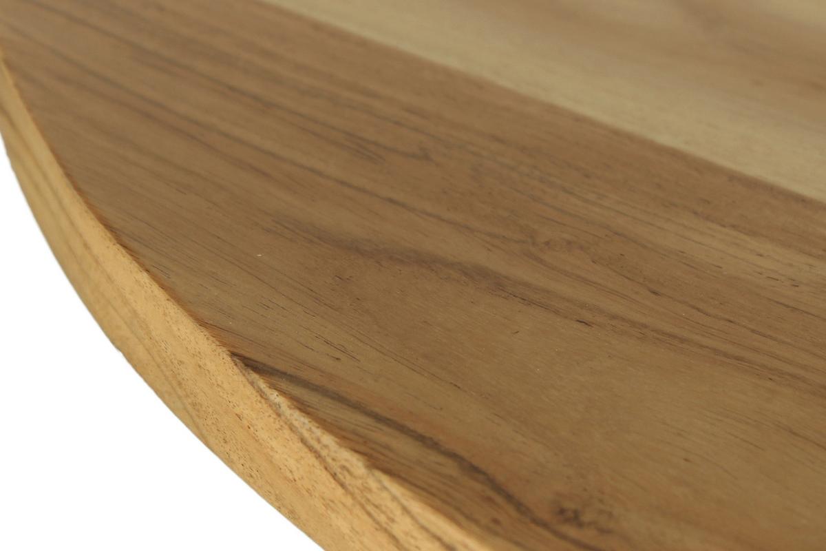 Esstisch Arrow - Schwarz/Akaziefarben, MODERN, Holz/Metall (100/100/77cm) - MID.YOU