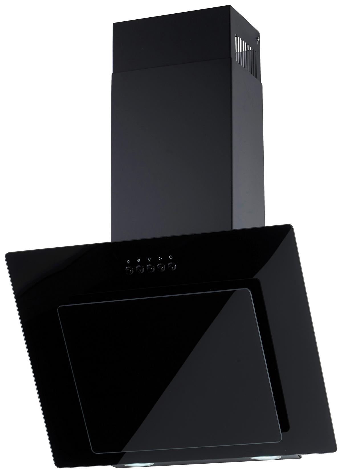 Kopffreihaube 9039x Glas Schwarz B: 59,6 Cm, Led - Schwarz, Basics, Glas (59,60/78/31,30cm) - PKM