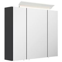 ZRCADLOVÁ SKŘÍŇKA SPIEGELSCHRANK 75 CM - barvy grafitu, Moderní, kompozitní dřevo/sklo (75/62/17cm) - MID.YOU