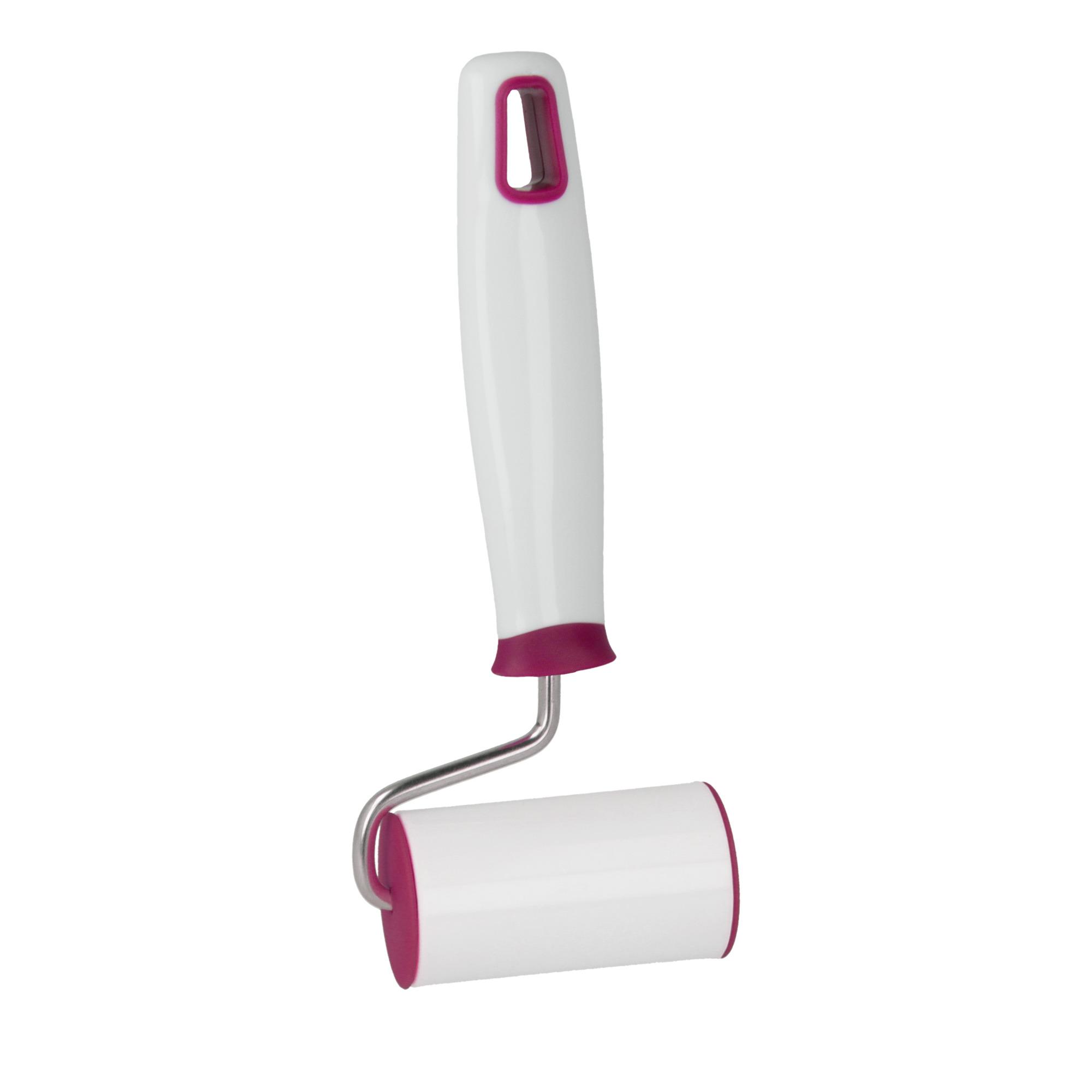 Schmaler, handlicher Teigroller in Rot und Weiß