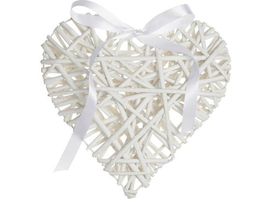 Ozdoba Dekorační Melanie - bílá, Romantický / Rustikální, dřevo/textil (30/5.5cm) - Mömax modern living Ozdoba Dekorační Melanie - bílá, Romantický / Rustikální, dřevo/textil (30/5.5cm) - Mömax modern living