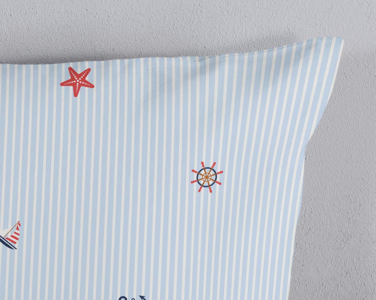 WENDEBETTWÄSCHE YACHTCLUB - Blau/Weiß, Basics, Textil (140/200cm)
