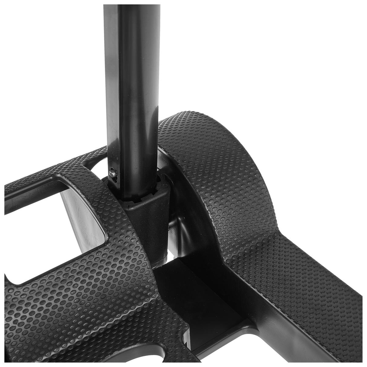 TRANSPORTROLLER Kunststoff, 50 kg belastbar - Hellrot/Schwarz, KONVENTIONELL, Kunststoff (34/24,5/93,5cm)