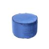 Pouf Taj Mahal DxH: 47x32 cm Samt Blau mit Reißverschluss - Blau, Basics, Textil (47/32/47cm) - Kayoom