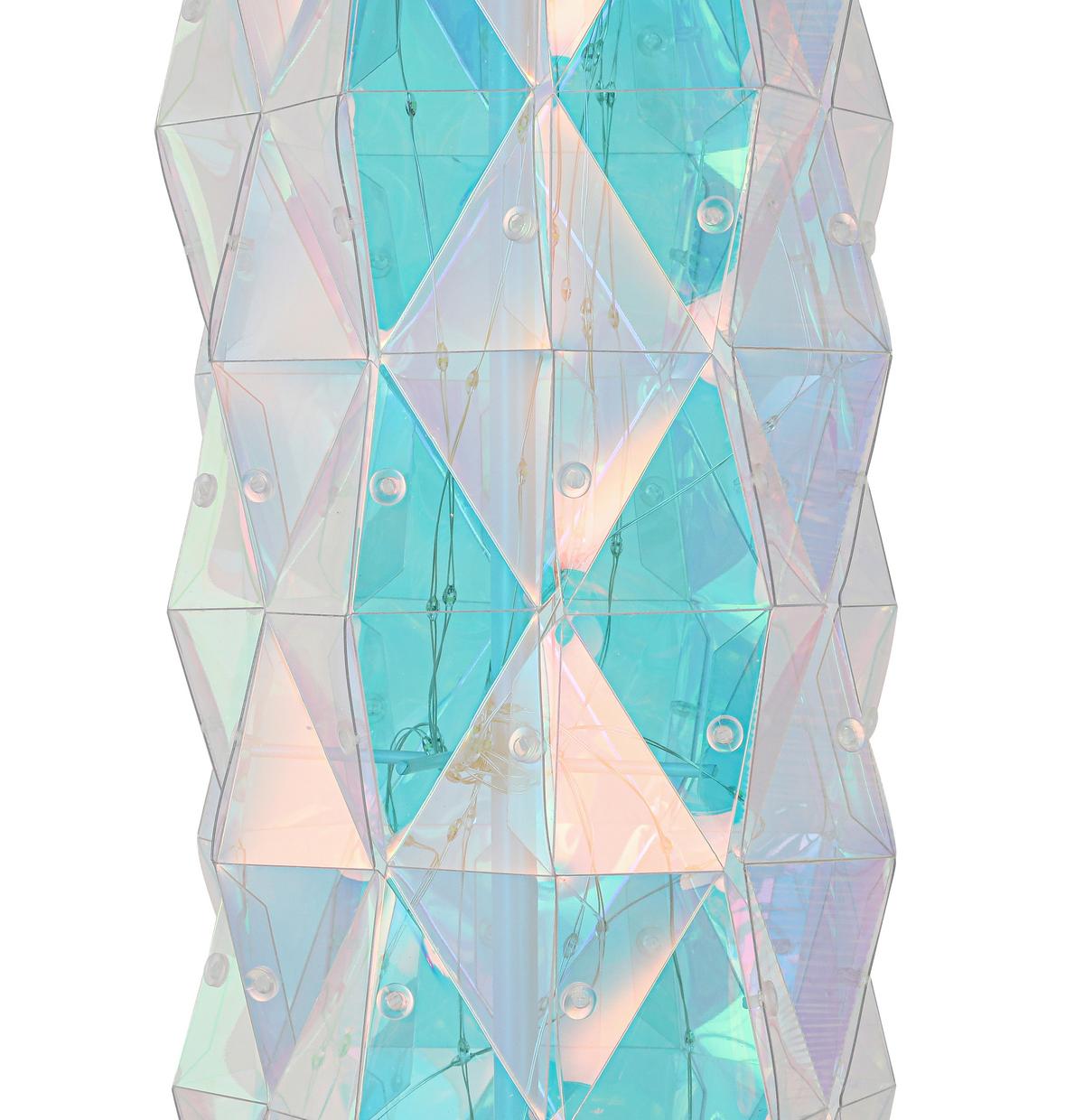 Stehleuchte Chioma - Chromfarben/Transparent, Basics, Kunststoff (17/97,5cm) - Luca Bessoni