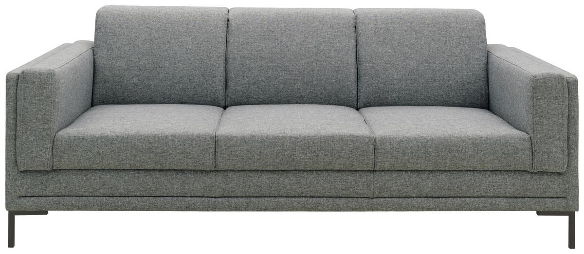 3-sitzer-sofa Looks Vii - Silberfarben/Schwarz, Design, Textil (210/82/90cm) - LOOKS by W.Joop