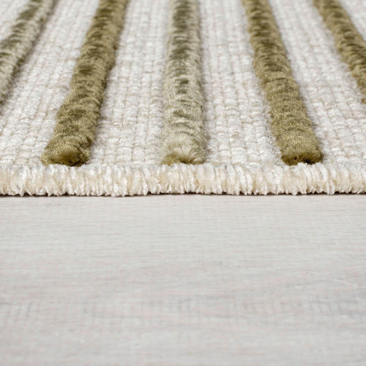 Webteppich Elton Stripe Wash Gree 200x320 - Grün, Basics, Textil (200/320cm)