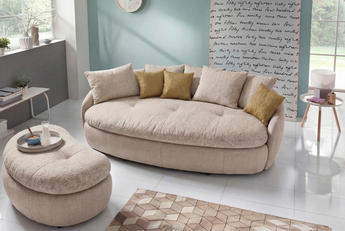 Óriás Kanapé Aruba Ii - Lifestyle, textil (238/80/140cm)