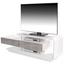 Tv Stolík Carla - sivá/biela, Moderný, kompozitné drevo/plast (164,5/50/40cm) Tv Stolík Carla - sivá/biela, Moderný, kompozitné drevo/plast (164,5/50/40cm)