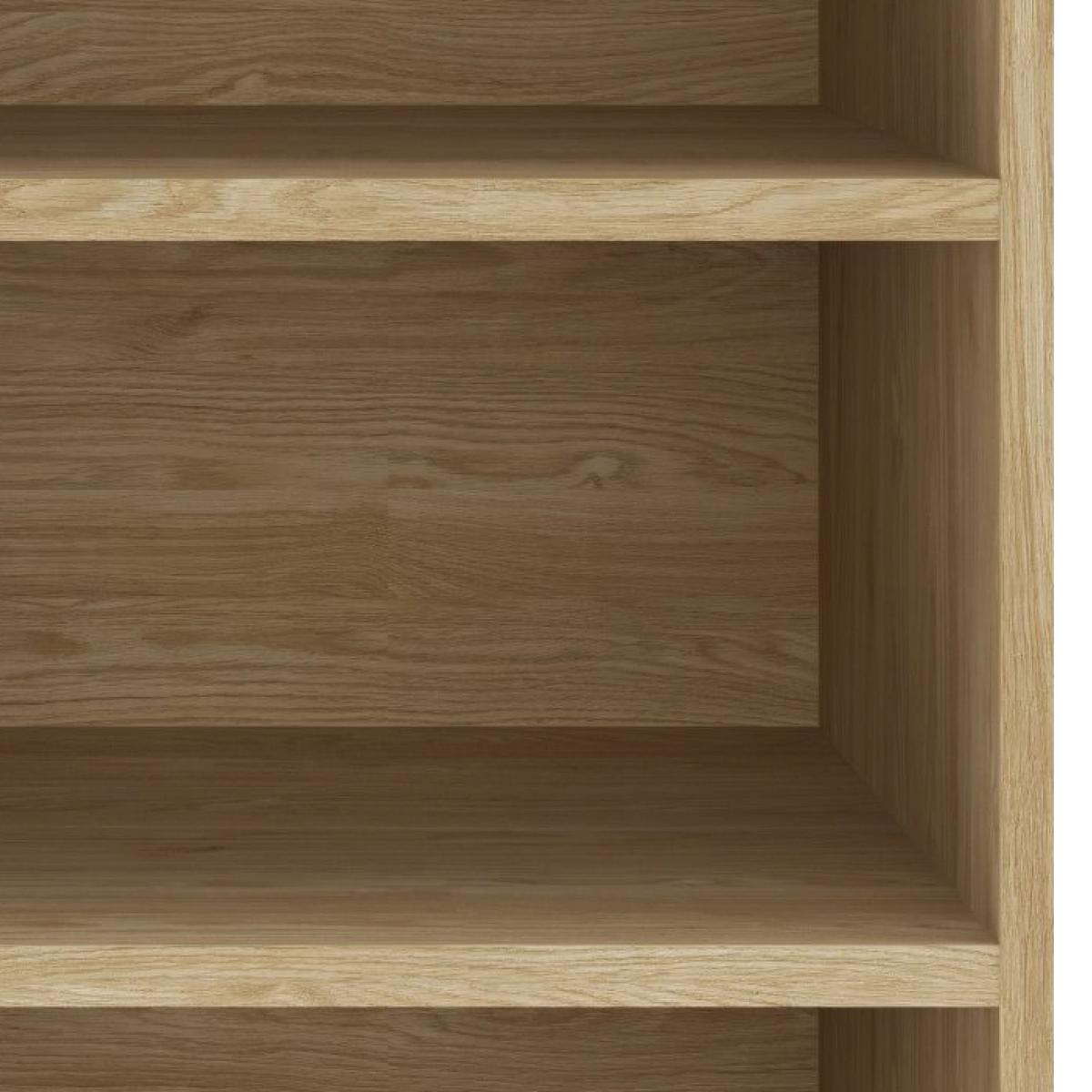 Regal Unit -Elements Maxi 45,6 cm Eichefarben - Eichefarben/Schwarz, MODERN, Holzwerkstoff (45,6/89,6/40cm) - Ondega