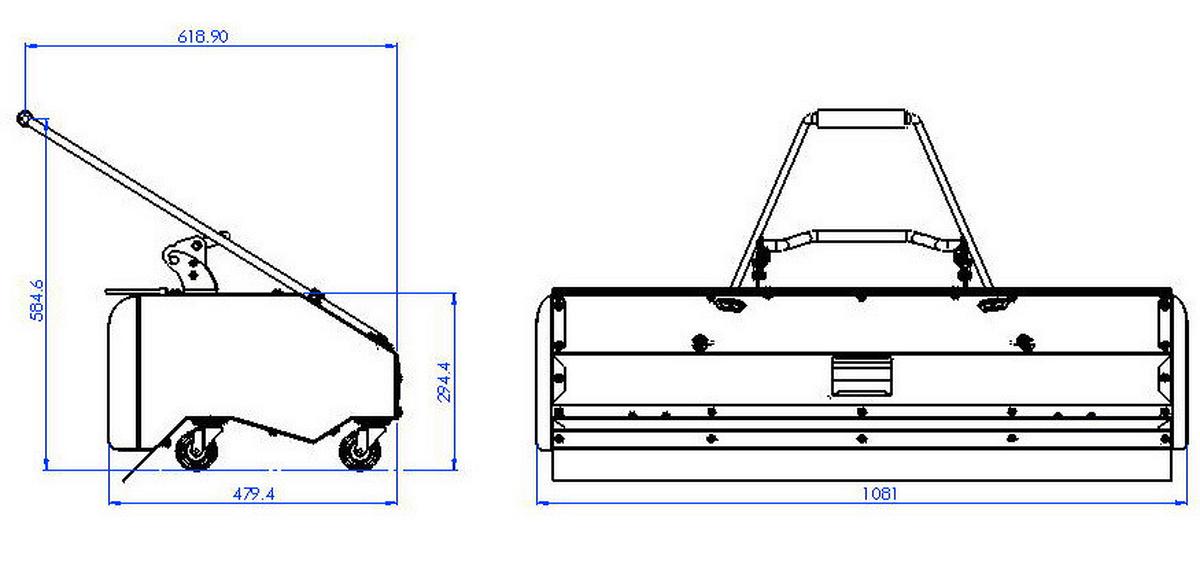 Benzin Kehrmaschine 3600 W Metall, Grün - Grün, Basics, Metall - Zipper