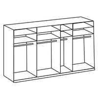 Schwebetürenschrank 350cm Level, Eiche Dekor - Eichefarben, MODERN, Holzwerkstoff (350/236/65cm) - MID.YOU