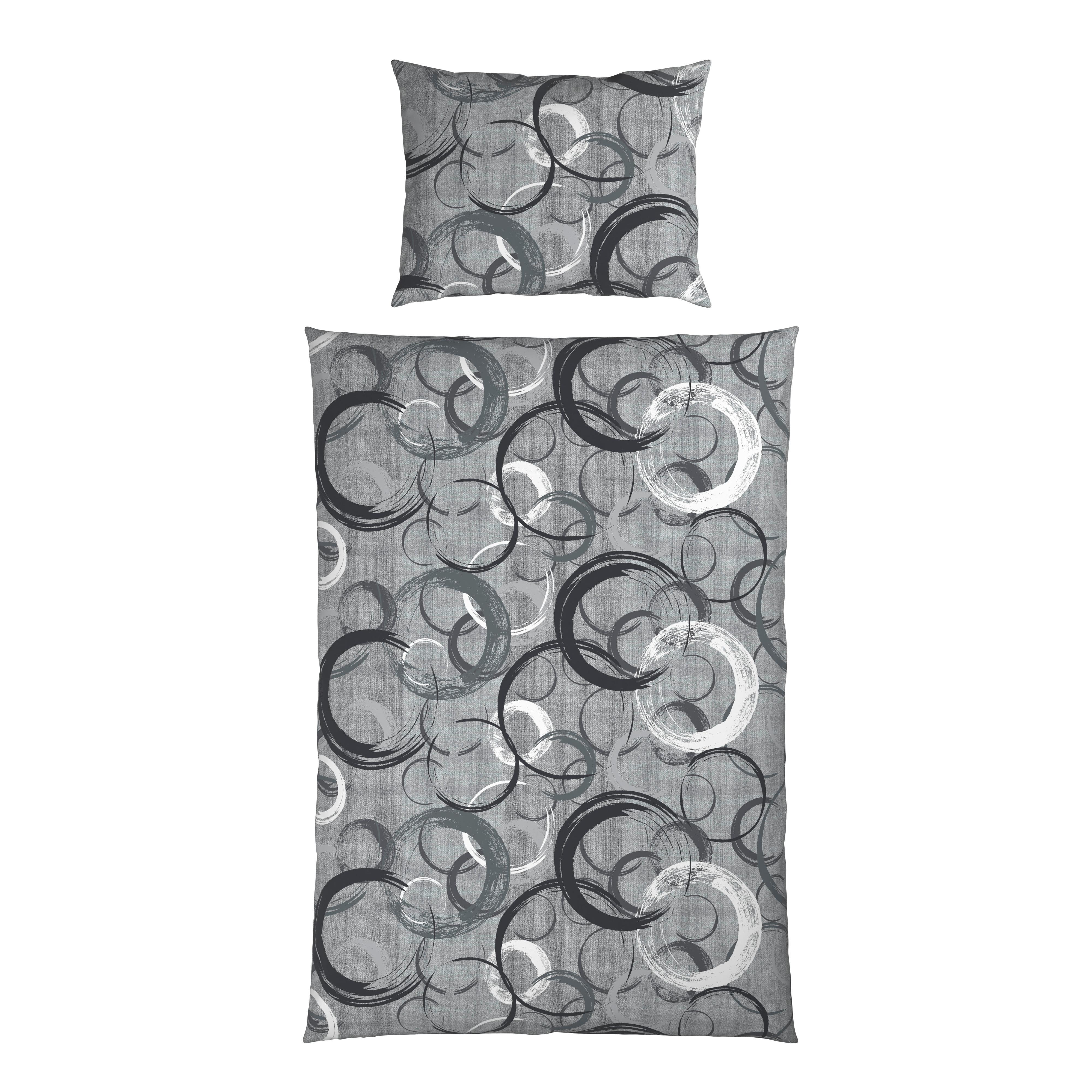 Bettwäsche Barbara - Grau, MODERN, Textil - Luca Bessoni