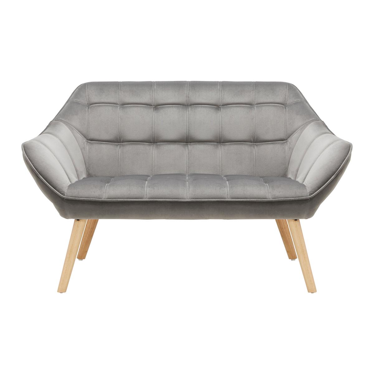 Pohovka MONIQUE tmavě šedá - tmavě šedá, Moderní, dřevo/textil (127/76/74,5cm) - Modern Living